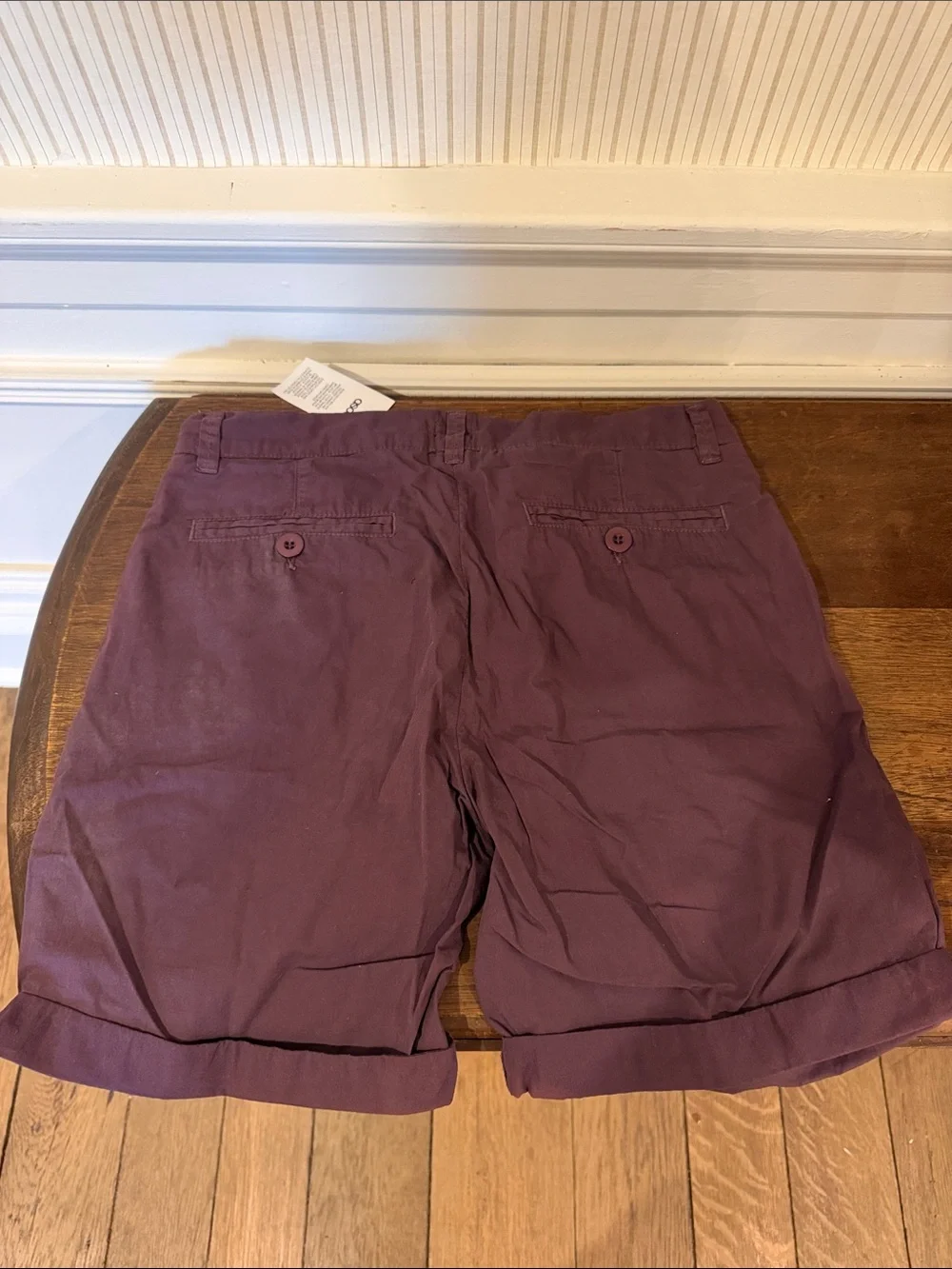 ASOS Women’s Plum Flat Front Chino Shorts